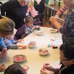 Stringing beads together